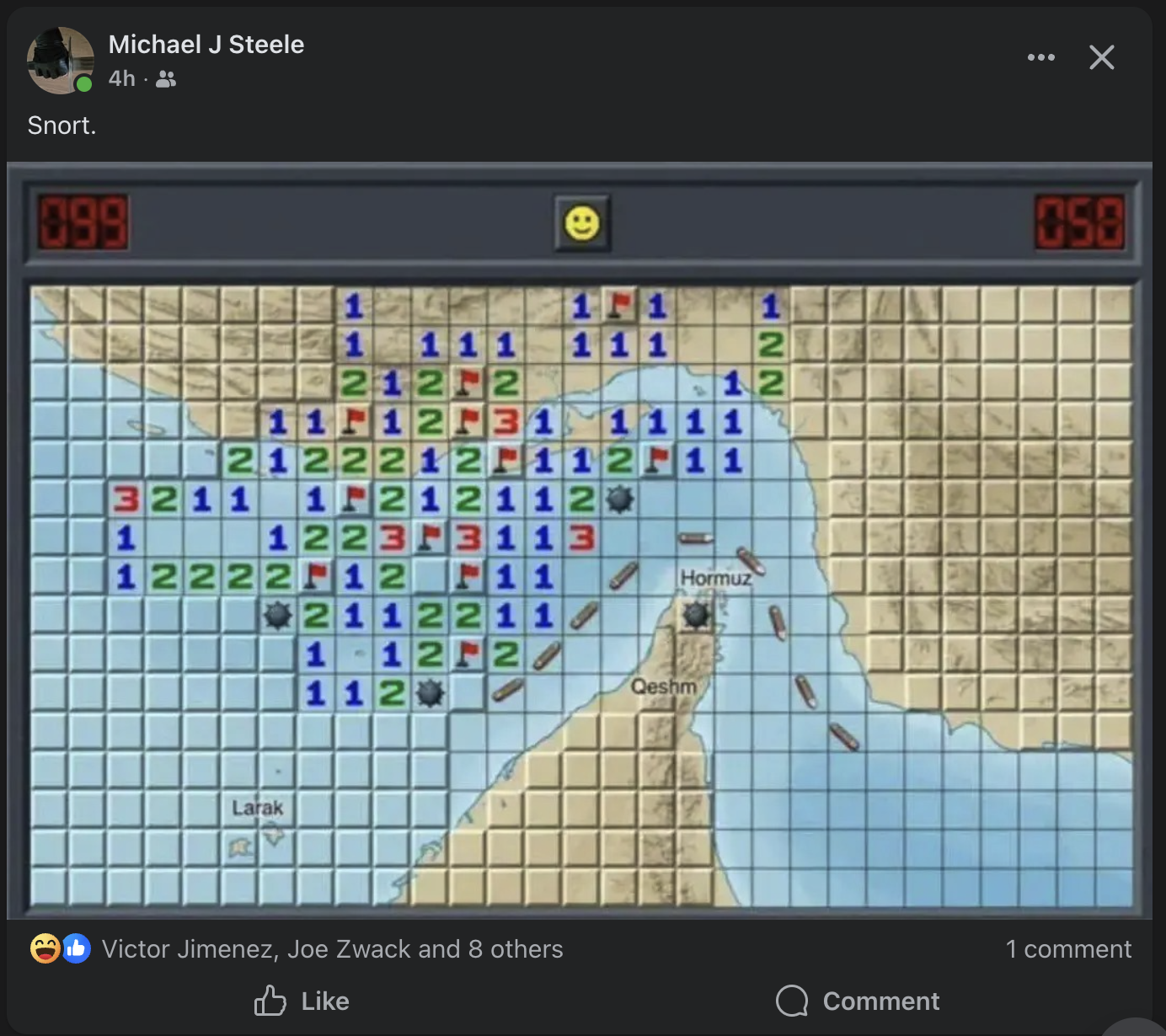 Michael J Steele's Facebook post that started it all